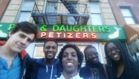 Scholars on a tour of the Lower East Side of New York for the CJS